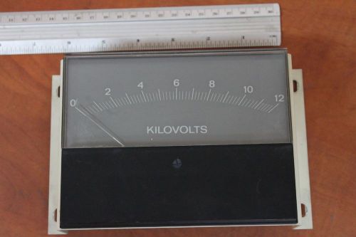 Big ? panel meter ? voltmeter 12kv 6 / 4.5&#034; removed from harris mw transmitter for sale