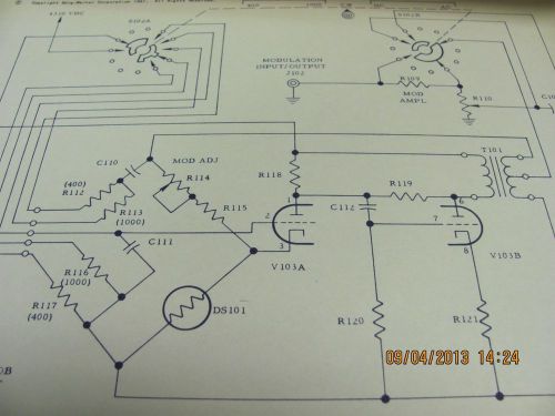 BORG-WARNER MODEL G-101: Signal Generator - Prelim Op&amp;Svc Manual schems #18670