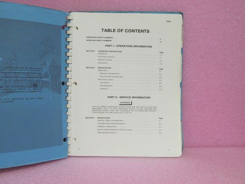 Tektronix Manual TSG6 NSTC Sweep Test Sig. Gen. Module Instr. Man. w/Schem. 1981