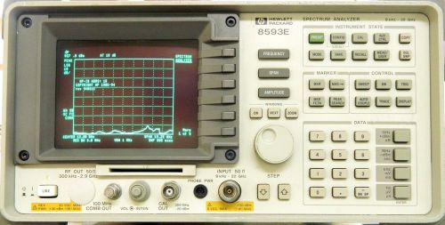 *****HP AGILENT 8593E SPECTRUM ANALYZER, OPT. 021 &amp; 130,  Sold AS IS*****