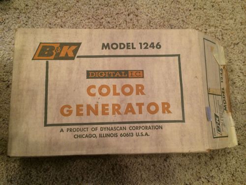 Vintage B&amp;K Model 1246 Digital Color Generator w/ case, box, manual