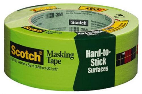 3m scotch, 1.88&#034; x 60 yd, green masking tape for hard to stick surfaces 2060-48a for sale