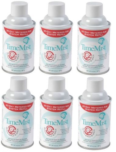 TimeMist Metered Fragrance Dispenser Refill Apple Spice Scent Pack of 6 New