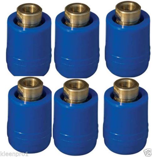 6 Lot Quick Disconnect QDC Safety Blue PVC Cover Female Hydro-Force AS56A