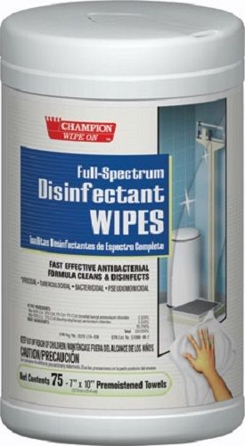 Full spectrum disinfectant wipes 6 canisters per case for sale