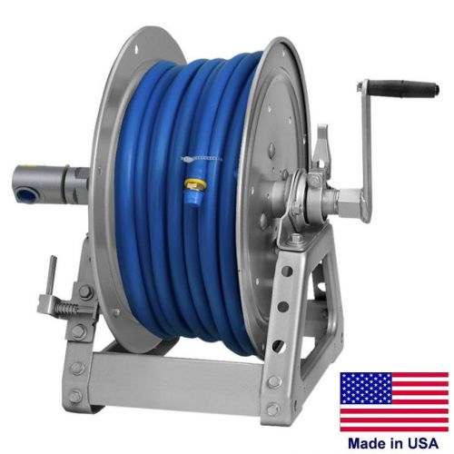 Pressure washer hose reel commercial - 400?f rated - up to 125 ft of 3/8 hose for sale