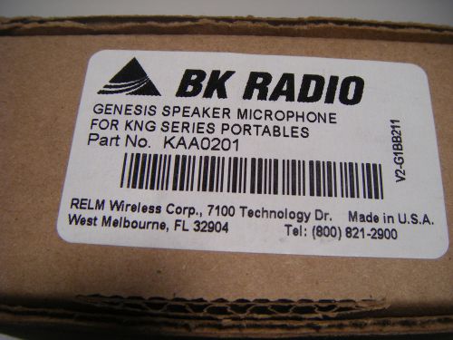 BK (Bendix King) Radio KAA0201 Submersible Speaker Mic NEW