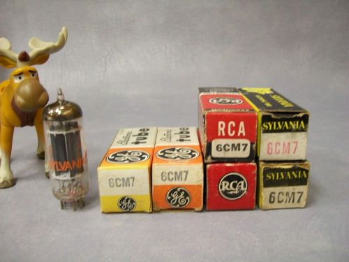 6CM7 Vacuum Tubes Various Brands RCA General Electric Sylvania Lot of 6