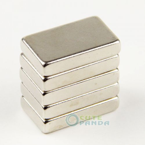 5pcs Super Strong Cuboid Square Block Magnet Rare Earth Neodymium 25 x 15 x 5mm