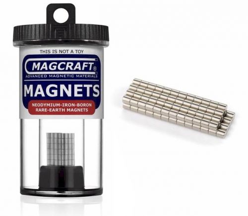 Magcraft 658 1/8&#034;x1/8&#034; Rare Earth Rod Magnets (100)