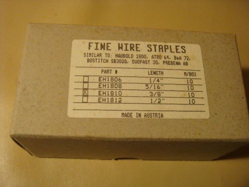Box of 10000 fine wire staples eh1810 3/8&#034;  c series staples for sale