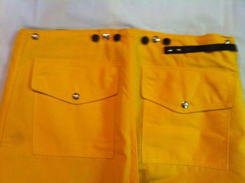 New in Bag Fyrepel Yellow Fireman Pants  38 X 28