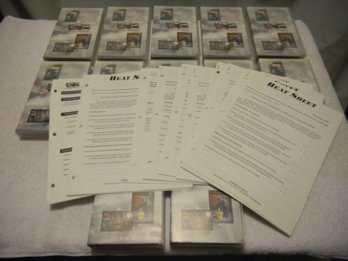 RARE 1997 FETN AMERICAN HEAT Firefighter TRAINING VHS TAPES x12/SET w/Books SCBA