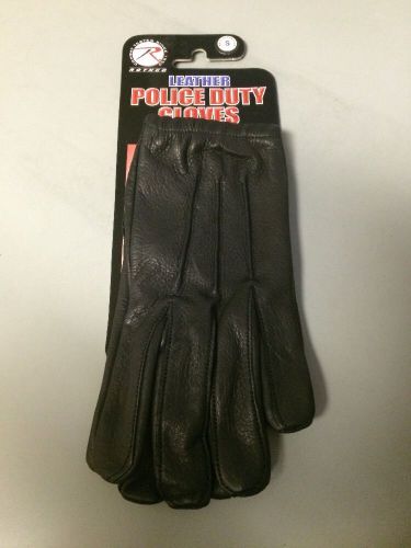 Rothco Police Duty Gloves Leather Black 3450 Size Small