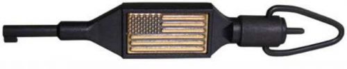 Zak Tool ZT-100 ZT100 ZAK-100 Black Carbon Fiber USA FLAG Police Handcuff Key