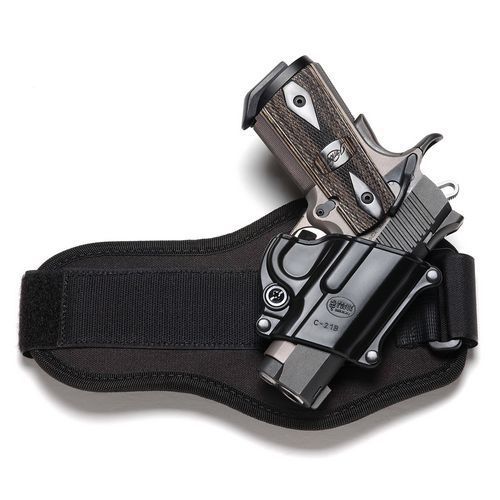 Fobus c21ba black left ankle rh draw 1911/kahe .40 cal compact gun ankle holster for sale