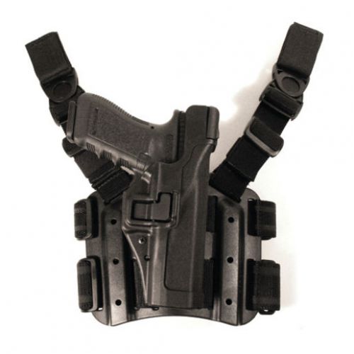 Blackhawk 430624BK Right Handed Black Level 3 Tactical Serpa Holster Walther P99