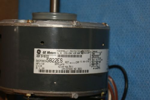 Ge 4m324 3631 electric motor 5kcp39cg5822es 1/10hp 1075 rpm 3 speed 1/2 shaft for sale