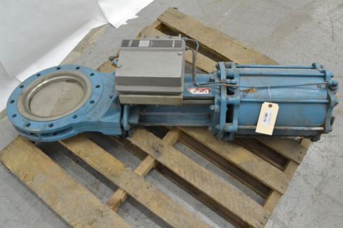Dezurik 9058040 with actuator &amp; bailey positioner 10in knife gate valve b235867 for sale