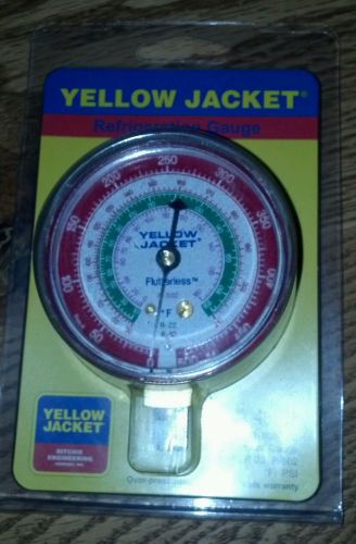Yellow Jacket 49001 2 -1/2&#034; Red Pressure Gauge PSI R-12/R-22/R-502