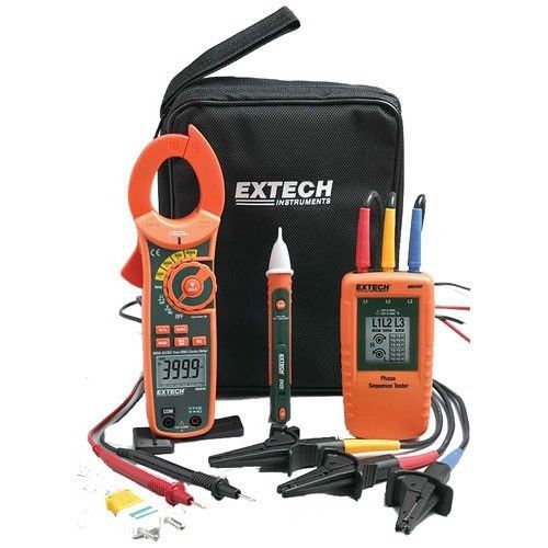 Extech ma640-k phase rotation/clamp meter test kit us authorized distributor new for sale