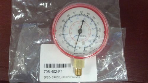 INFICON, VORTEX, OUTPUT GAUGE, HIGH SIDE, RED, 0 TO 800 PSIG, 2-.5&#034; DIAL