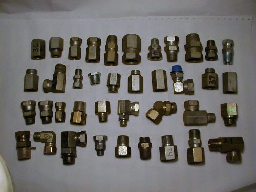 Hydraulic fittings Huge Lot Great Selection Farming Agriculture