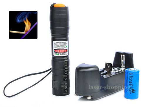 New military high-power blue laser pointer tactical pen+ battery + charger #14b for sale