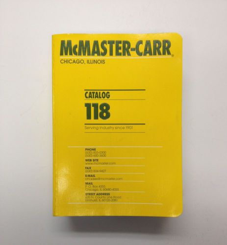 Mcmaster carr catalog 118 for sale