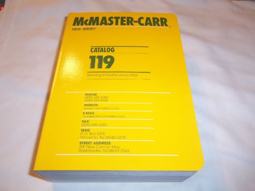 Brand new mcmaster carr catalog 119 for sale