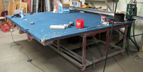 Layout Table 8&#039; x 10&#039; 90 Tilting Glass work, upholstery, metal work