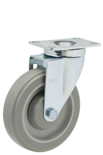 Caster Swivel Plate: TP 2-3/8x3-5/8. Polyurethane Wheel: 5&#034; x 1-1/4&#034;. Bearing.