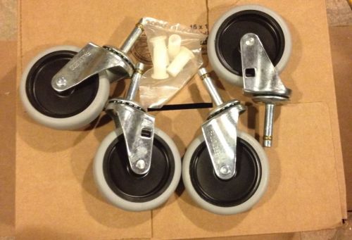 Rubbermaid Replacement Swivel Casters 4in Wheels