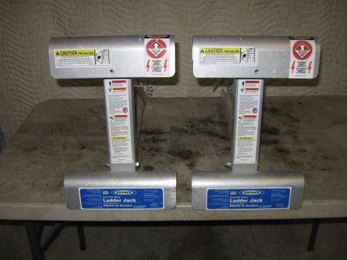 Used werner short body  ladder jacks for 10&#034;to 14&#034; scaffold boards for sale