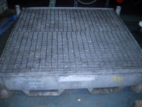 Steel work platform, 14 1/2&#034; tall, 51&#034; l, 46 3/4&#034; w, grated removable top for sale