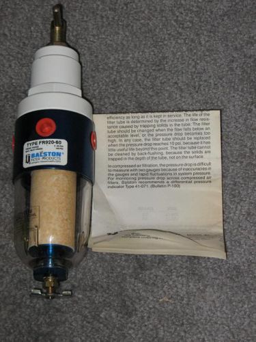 NEW BALSTON COMPRESSED AIR AND GAS FILTER 1/4 LINE  MADE USA