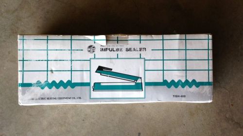 16&#034; impulse hand sealer poly bag 2mm seal tish-400 new in box for sale