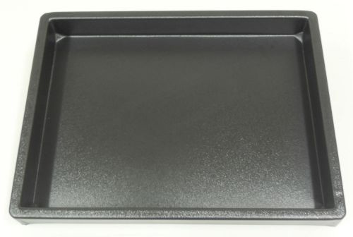 3 black abs plastic multi-purpose storage trays/drain pans/container 18&#034;x14&#034;x2&#034; for sale