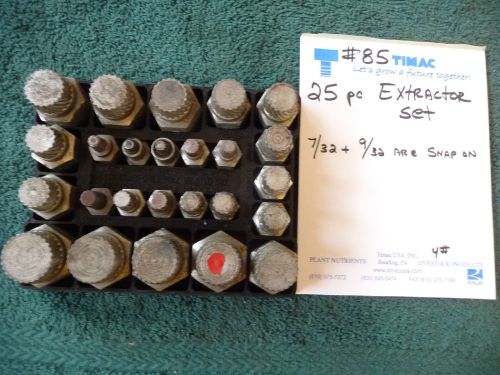 25 PIECE PIPE NIPPLE EXTRACTOR SET FREE SHIPPING SEE MY HUGE PICS PLUMBING #85