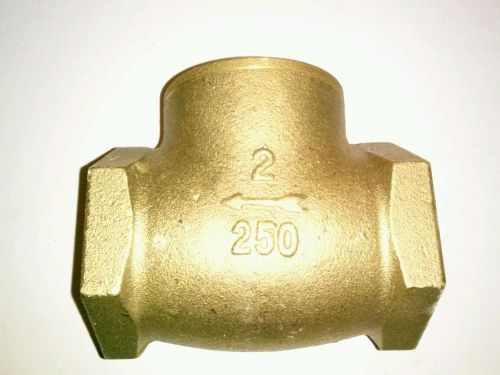 2&#034; FPPI BRASS SWING CHECK VALVE WITH SOFT SEAT FULL FLOATING CLAPPER 250 06-870