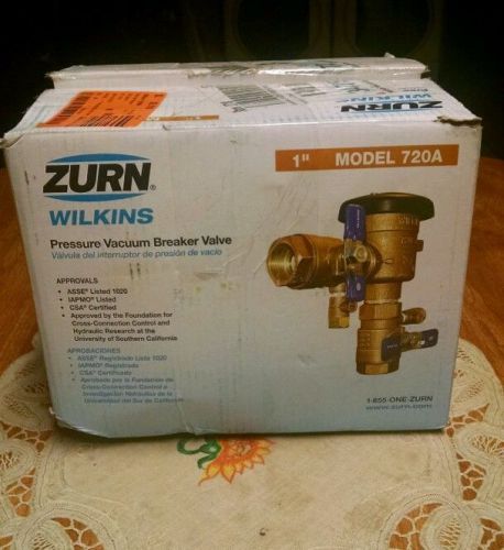 Zurn pressure vacuum breaker valve for sale