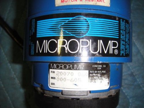 MICROPUMP MODEL 605 MOTOR  20070