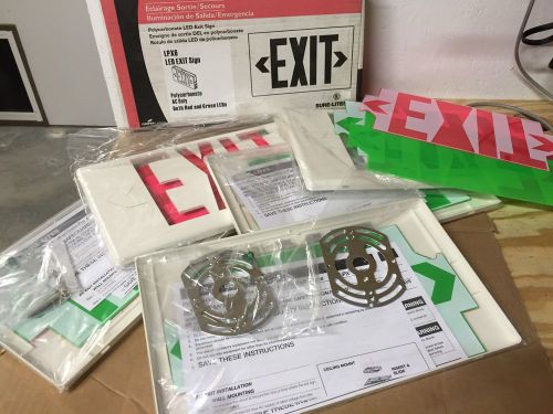 NEW Sure-Lites LPX6 LED Exit Sign AC Only Red and Green LEDs