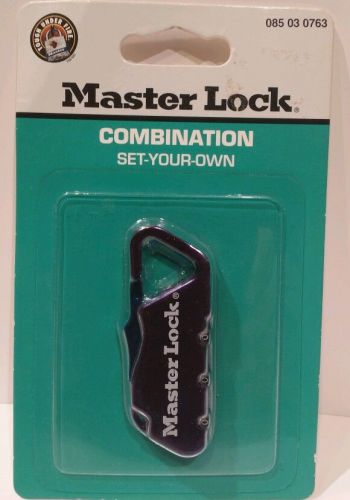 NEW MASTER LOCK 1554 -PURPLE-BACKPACK LUGGAGE LOCK