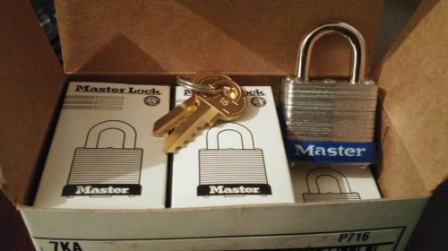 Masterlock 7ka 6 locks KEYED ALIKE