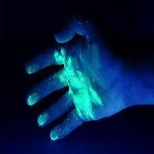 Green ultraviolet thief theft detection fingerprint powder for sale