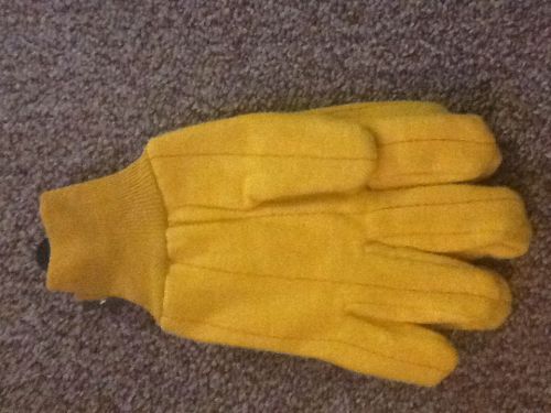 WEL-BILT PROFFESIONAL QUAILITY HEAVY DUTY KNIT WRIST WORK GLOVES GOLDEN CHORE