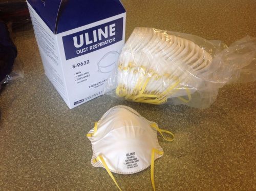 ULINE N95 DISPOSABLE PARTICULATE RESPIRATOR DUST MASK LATEX-FREE  - 20 PACK