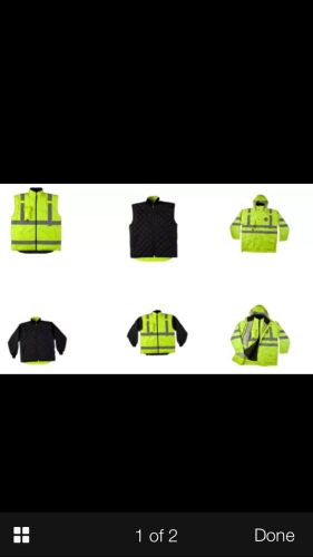 Vizlife hi vis viz high visibility mens safety jacket xl for sale