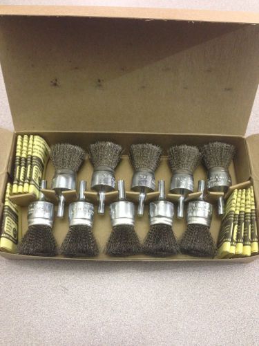 NEW BOX OF 10 ANDERSON 3/4&#034;  WIRE GRINDING BRUSHES 07011